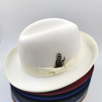 NOUVEAU chapeau de tarte de porc bord hommes femmes Fedora classique gentleman melon cosplay derby melon anglais chapeau panama jazz chapeau en gros