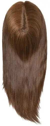 Perruque Remy indienne pour femmes, toupet à cheveux longs, avec dentelle, Q6