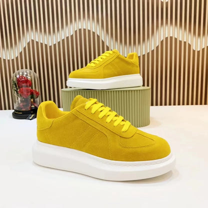 Baskets décontractées en cuir fabriquées à la main pour hommes, baskets à plateforme, mocassins plats originaux unisexes, chaussures pour hommes