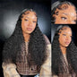Perruque Lace Closure Wig sans colle bouclée, cheveux naturels, Deep Wave, HD, 13x6, pre-à-porter, densité 200