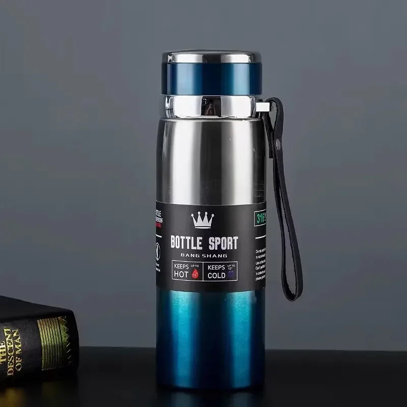 Bouteille d'eau thermique garder la bouteille d'eau froide et chaude Thermos pour café thé flacons sous vide bouteille Thermos en acier inoxydable cadeaux