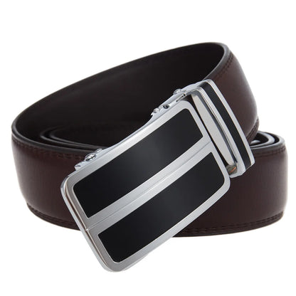 Plyesxale Black Khaki Blue Red White Leather Belt For Men Good Quality Mens Belts Luxury Automatic Buckle Waist Strap Male B1049