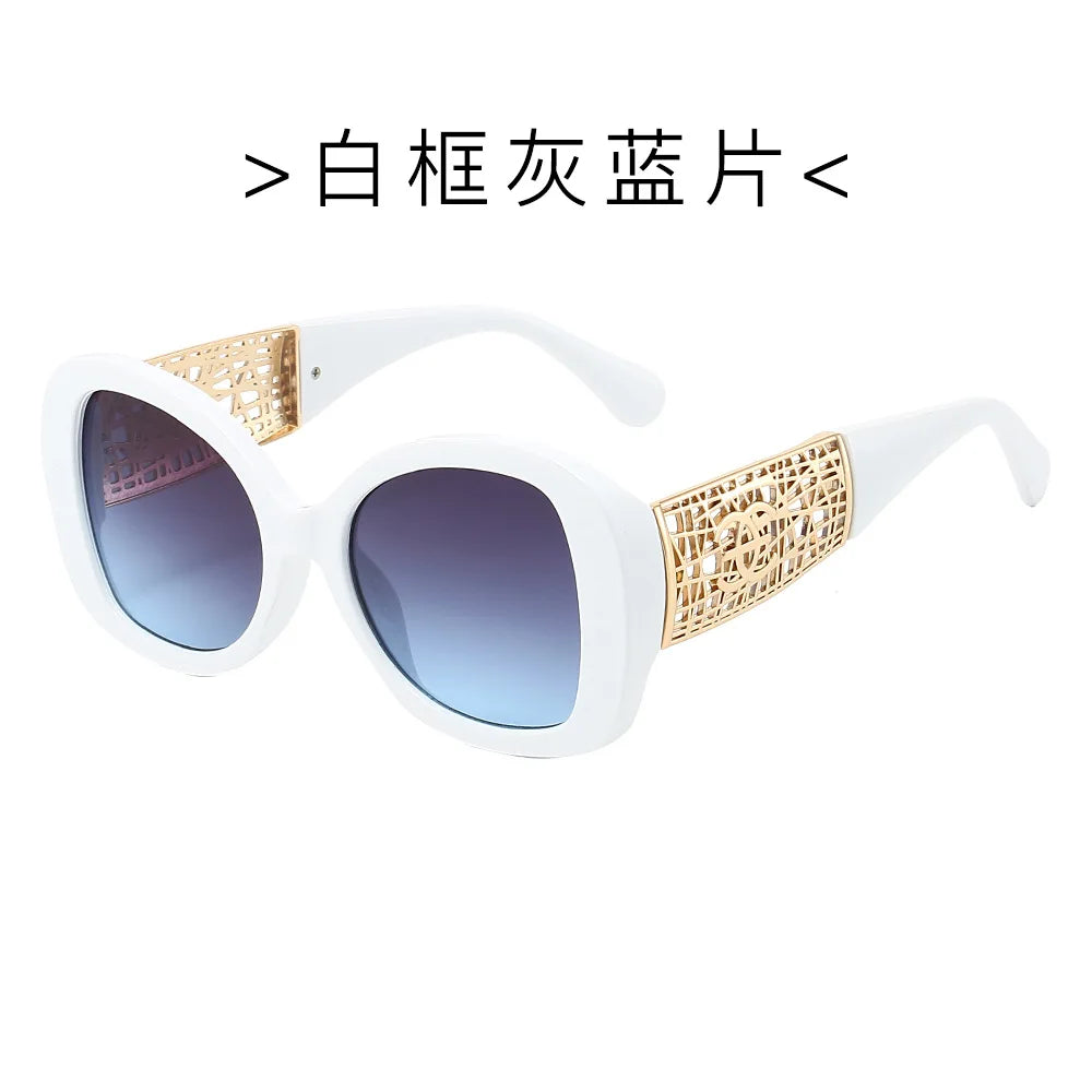 Lunettes de soleil tendance haut de gamme pour femmes et hommes, résistantes aux UV, rétro, personnalisées pour l'extérieur