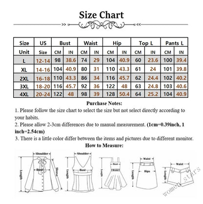 Wmstar femmes deux pièces ensemble grande taille 3XL 4XL été décontracté à la mode imprimé chemise sans manches costume pantalon à jambes larges tenues féminines