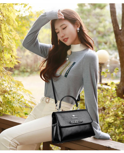 Sac à main rétro tendance pour femmes, portefeuille en cuir souple de haute qualité, petit sac carré, sacs à bandoulière de luxe célèbres