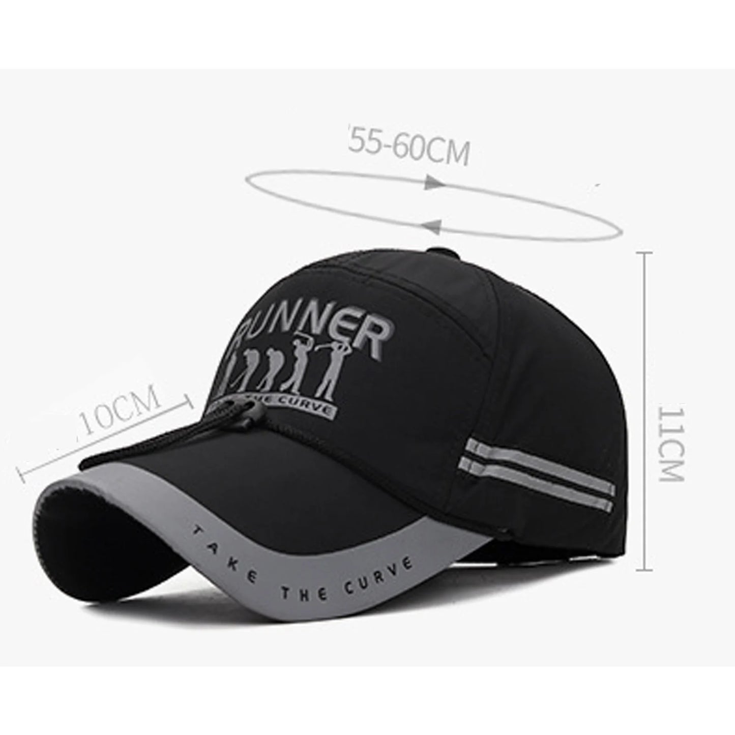 Casquette de sport respirante et réglable pour hommes et femmes, casquette de Baseball à bord étendu, protection solaire, mode garçon, chapeau à rabat