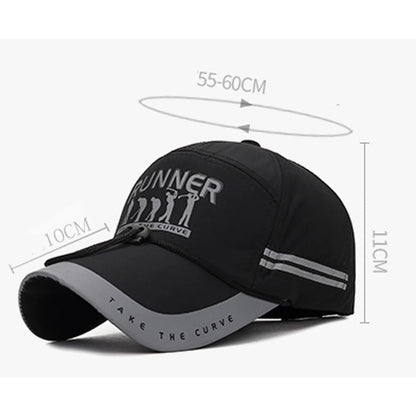 Casquette de sport respirante et réglable pour hommes et femmes, casquette de Baseball à bord étendu, protection solaire, mode garçon, chapeau à rabat