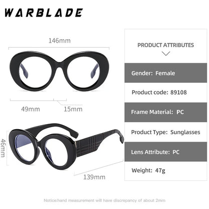 Lunettes anti-lumière bleue à rayures jaunes rétro pour femmes, lunettes transparentes, grande monture ronde, marque de luxe, 2025