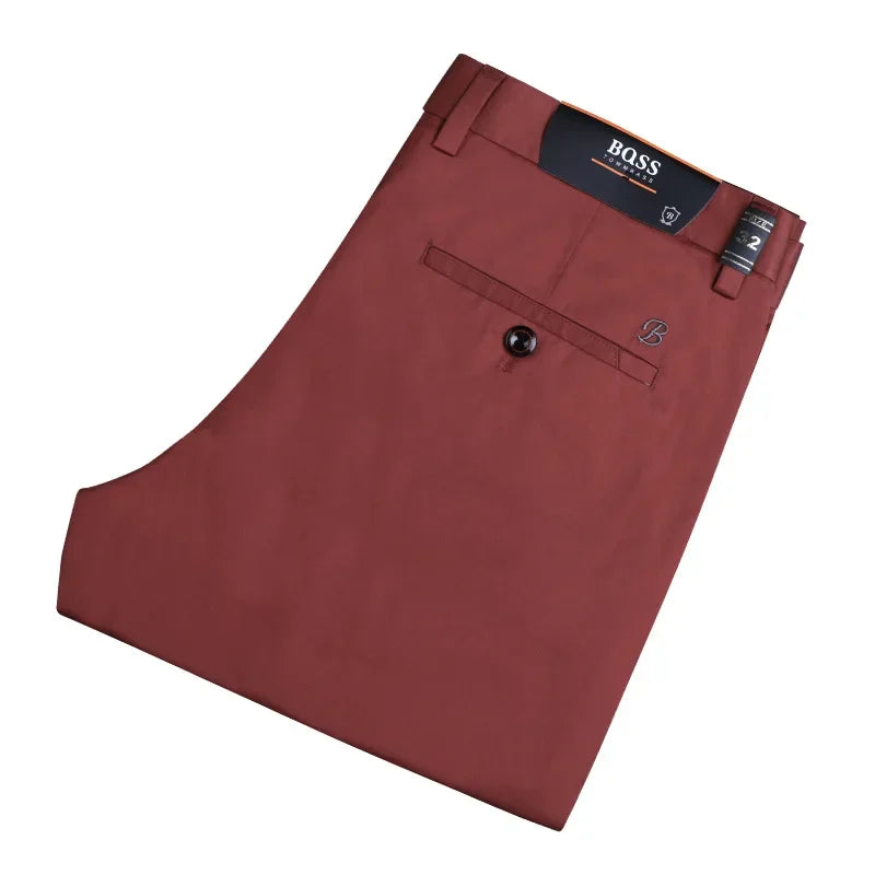 Pantalon décontracté en coton pour homme, jean droit, jean classique multicolore, mode d'affaires, confortable, printemps, été, nouveau, 2024