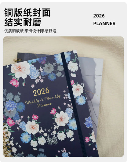 Plan de la semaine du bracelet A5 2026, calendrier, bobine, planificateur, journal intime, personnalisation du carnet