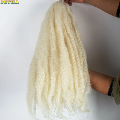 1 - 6 paquets de cheveux en crochet de twists Marley de 18 pouces, de noir et brun à blond, cheveux de tresse ombré Afro Marley synthétique, pour les tresses de mèches fausses