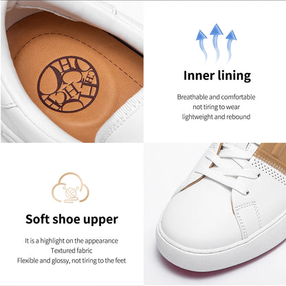 Femmes chaussures décontractées blanc plat conseil chaussures équilibre technologie presse semelle confort baskets marque de luxe 2025 nouveau