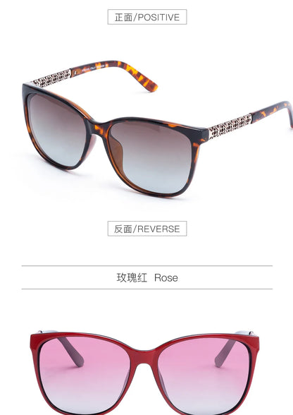 Les nouvelles lunettes de soleil polarisantes à monture mémoire TR pour femmes sont uniques conçues pour protéger contre les rayons UV 400