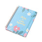 80 feuilles A5 bloc-notes anglais impression florale à faire liste bobine cahier gestion du temps Portable calendrier planificateur bloc-notes