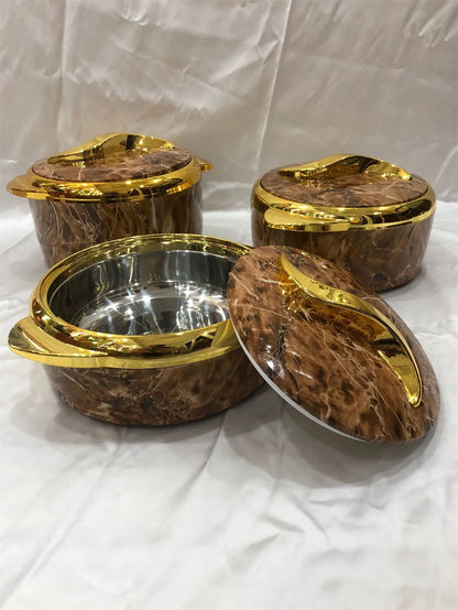 1.5/2/2.5L 3 pièces ensemble marmite alimentaire Pot boîte à déjeuner pour aliments chauds et froids Pot isolé thermique pour mariage fête de famille événement du Ramadan