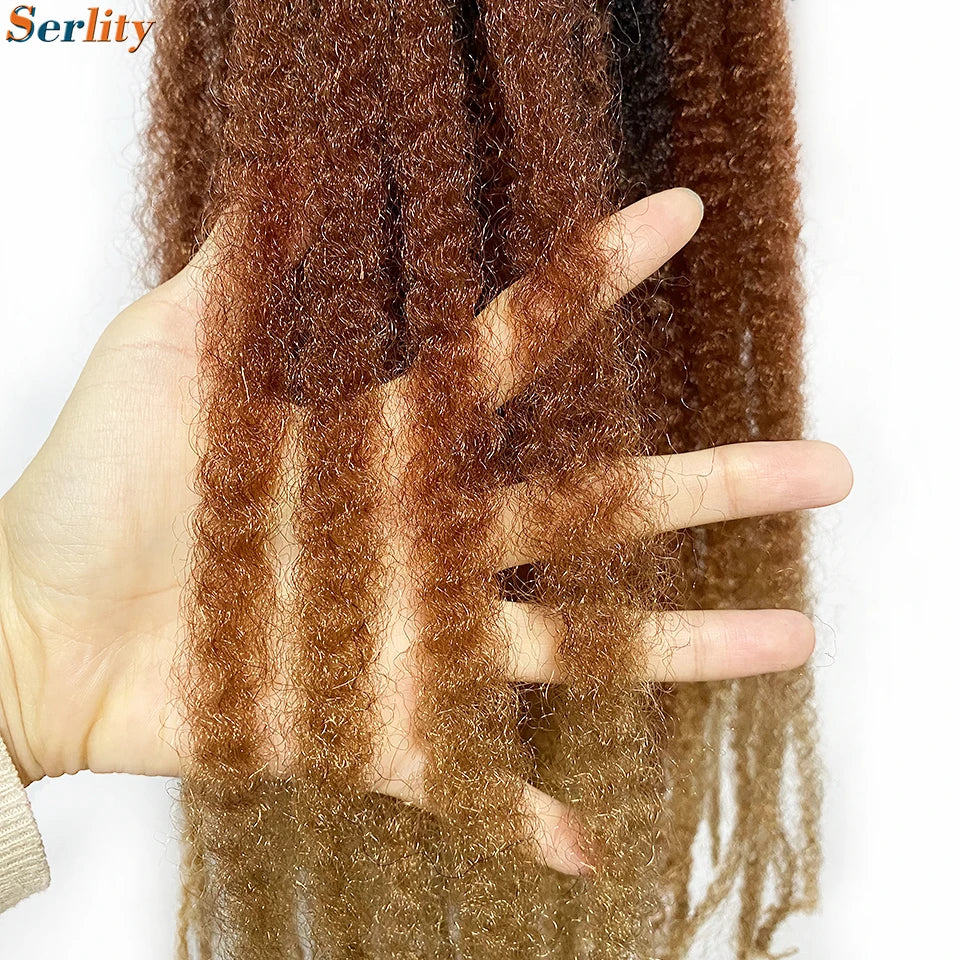 Marley Twist cheveux tressés pré - étirés pack de 1 - 6 ombre boucles africaines crochet cheveux tressés pour faux locs Jumbo Marley Twist cheveux