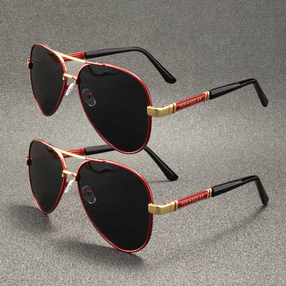 Lunettes de soleil polarisées hommes monture métallique qualité lunettes de soleil marque Design mâle lunettes pêche conduite lunettes UV400