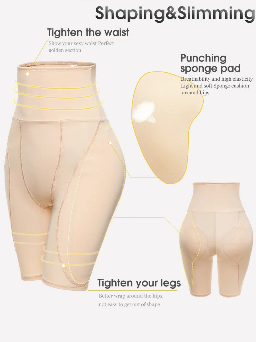 YBFDO-Culotte Push Up avec Coussinets pour Femme, Vêtement Extensible Sexy, Rehausseur de Fesses