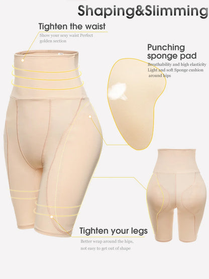 YBFDO-Culotte Push Up avec Coussinets pour Femme, Vêtement Extensible Sexy, Rehausseur de Fesses