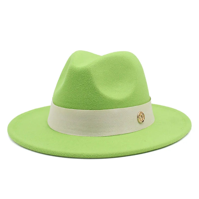 Nouveau chapeau Fedora pour femmes hiver élégant mode formelle mariage décorer église casquette Panama fête Jazz chapeau chapeau femme