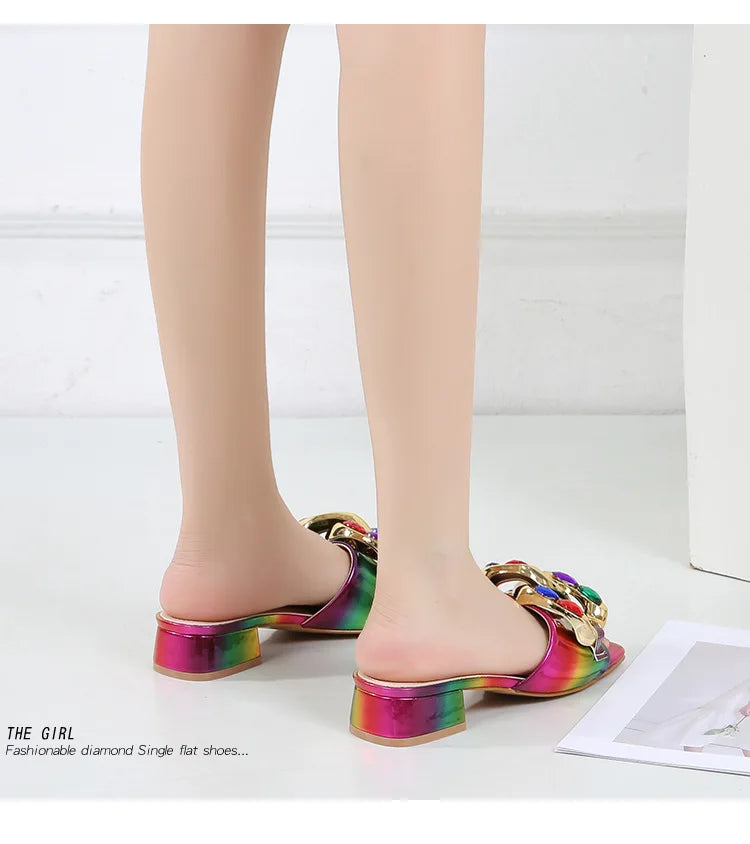 Pantoufles d'été pour femmes, chaussures grande taille 36-42, sandales de plage confortables à enfiler, pantoufles décontractées antidérapantes