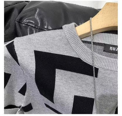 Polo BS été nouveaux hommes mince Vintage à manches courtes tricot t-shirt rayé imprimé col rond graphique t-shirts pour hommes Camiseta Masculina