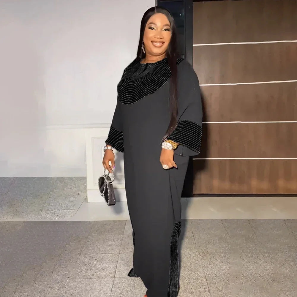 Abayas pour femmes dubaï luxe 2024 Robe de mode musulmane africaine Caftan Marocain robes de soirée Boubou Robe Djellaba Femme