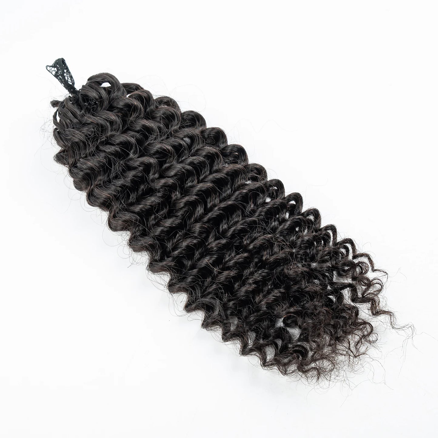 100 gramme/paquet pré-séparé Crochet cheveux humains vague profonde en vrac Invisible sans noeud Crochet Extensions de cheveux humains pour les femmes noires