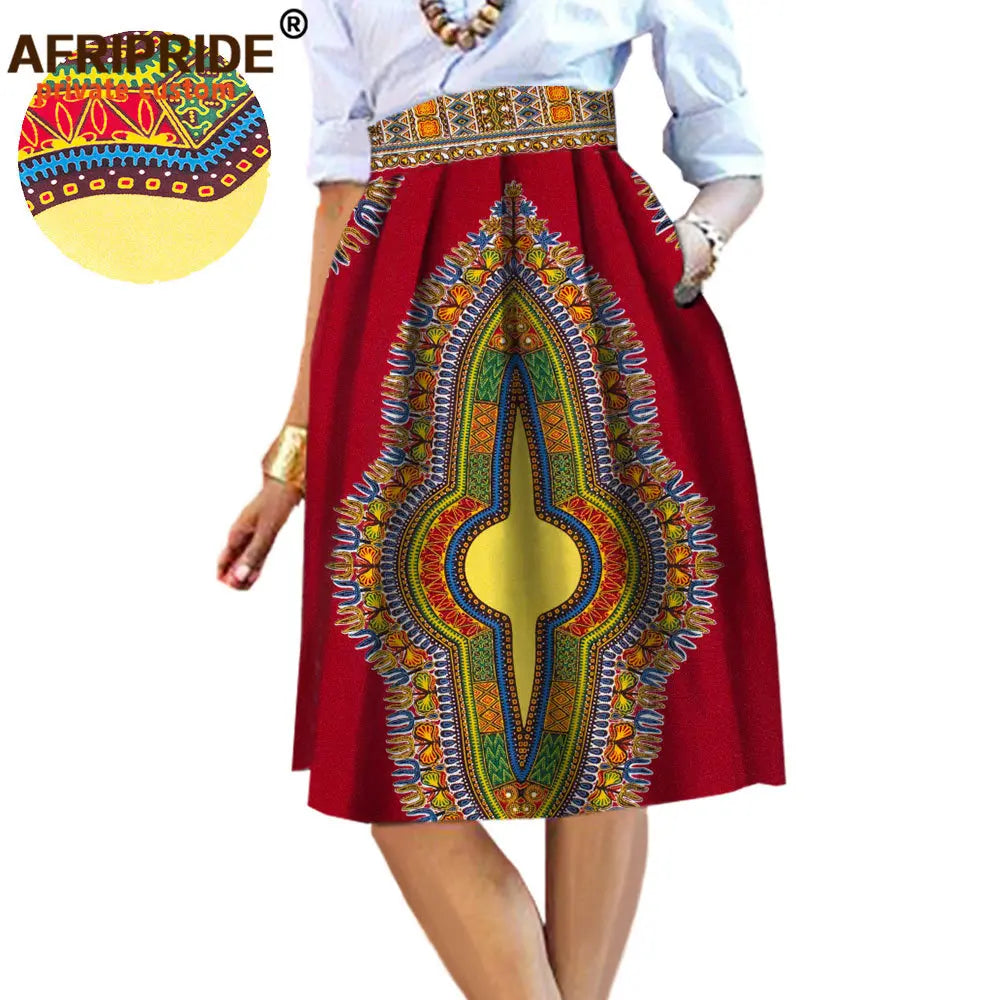2025 été Original Style africain vêtement jupe Midi pour les femmes privé personnalisé de haute qualité Batik coton Femmal vêtements A 722704