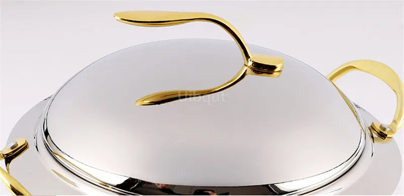 Pot à alcool en acier inoxydable, or sec, petit marmite, restaurant, hôtel, ménage commercial, shabu, pot à frire, réchaud de mariage