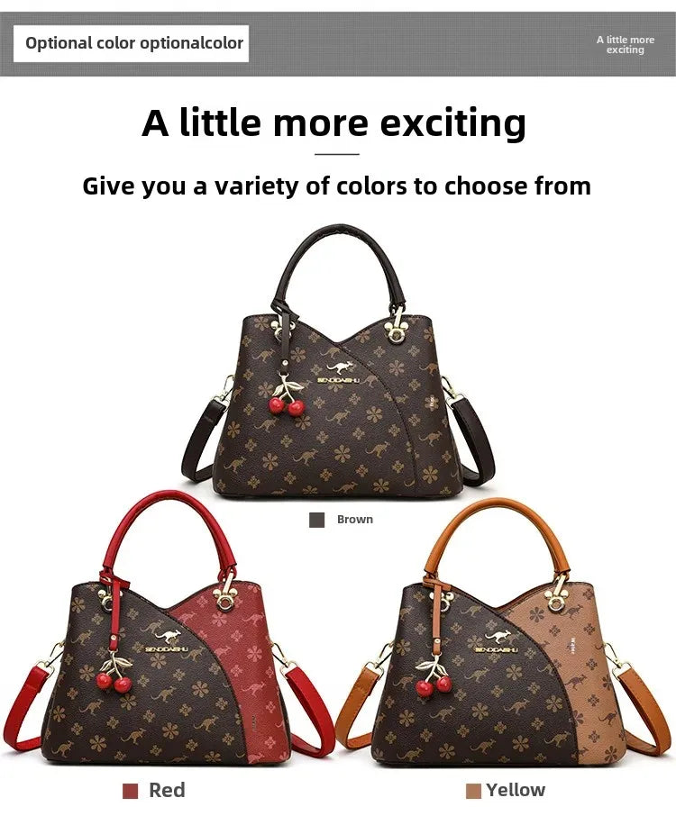 Kangourou femmes sac à main épaule sac à bandoulière automne nouveau Style à la mode maman sac grande capacité fermeture à glissière dames sac à main