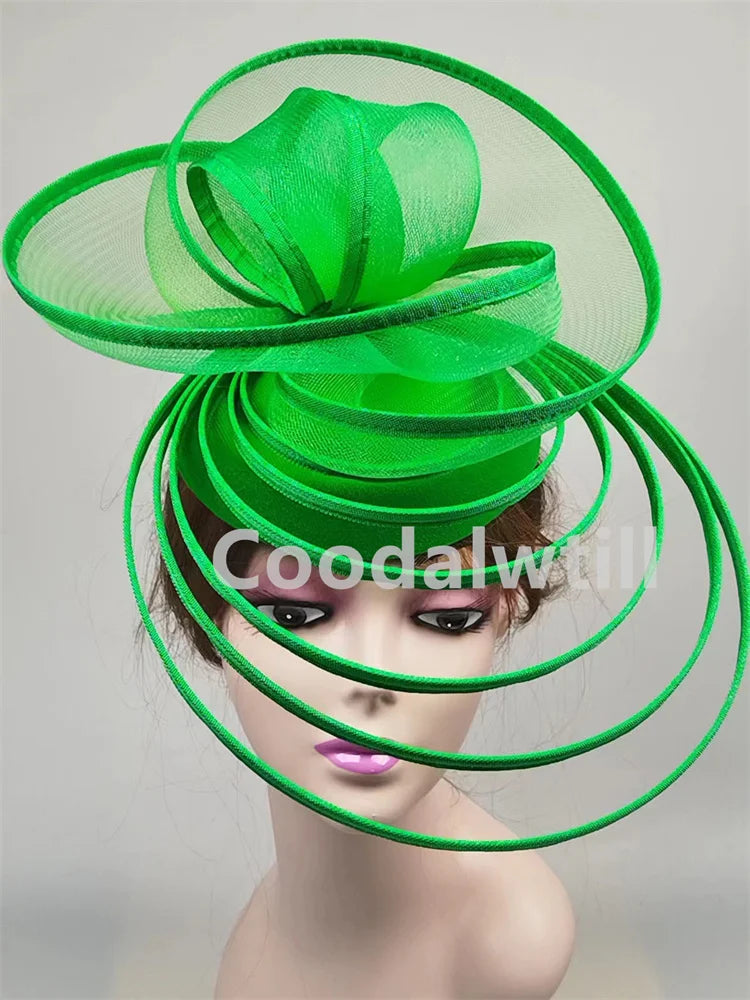 Chapeau Fascinateur Élégant pour Femme, Robe Formelle, Pièce de Sauna de Mariage, Pince à Cheveux pour Dames, Vincd'Église, Casquette de Pilulier en Maille avec Bande de Sauna, Nouveau