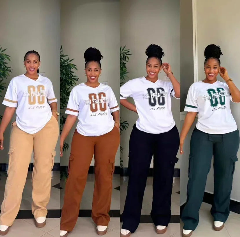 2 pièces femmes ensembles Dashiki africain nouveauté été printemps correspondant ensembles deux pièces ensembles haut pantalon costumes tenues vêtements 2025