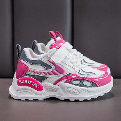 Chaussures à plateforme en cuir pour filles, baskets de luxe pour enfants, chaussures mignonnes pour enfants, rencontres scolaires, mode, nouveau, 2024