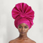Turban Africain Plissé pour Femme, Déjà Fait, Cravates de Sauna, Bonnet Auto Gele, Hijab Musulman, Mariage Nigérian, Chapeau Rond