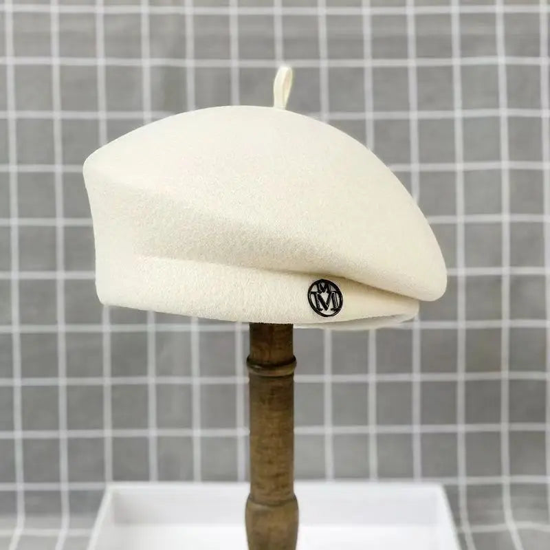 Classique dames béret chapeau fantaisie laine feutre chapeau plus chaud hiver chapeau casquette blanc noir femmes Fedora chapeau fascinateur pilulier chapeau formel
