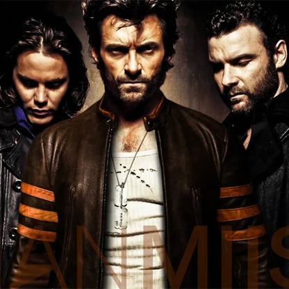 Blouson aviateur en cuir PU décontracté Wolverine pour hommes, manteau Lomatéritive, fermeture éclair, mince, grande taille, 5XL-M, automne, 2024