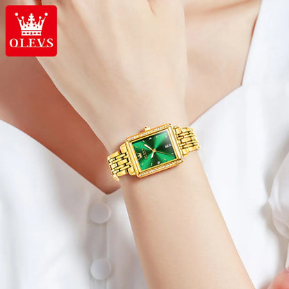 OLEVS-Montre-bracelet à quartz étanche élégante pour femme, date automatique, marque supérieure, montre originale pour femme, luxe, 9995, 2025
