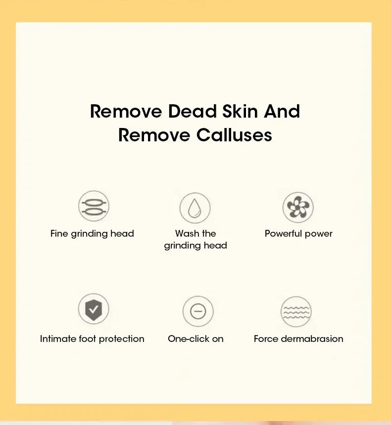 Nouveau dans USB électrique peau morte pédicure automatique pied broyeur rouleau Rechargeable pieds pédicure outil avec têtes de rouleau amovibles