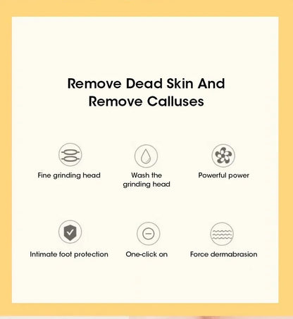 Nouveau dans USB électrique peau morte pédicure automatique pied broyeur rouleau Rechargeable pieds pédicure outil avec têtes de rouleau amovibles