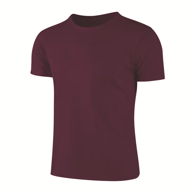 Hommes femmes séchage rapide à manches courtes Sport T-Shirt maillots de gymnastique Fitness chemise formateur course T-Shirt adolescent vêtements de Sport respirants