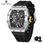 PAGANI UCO-Montre à Quartz pour Homme, Modules Movt VH65, Cadran Seton, 2024 m, Étanche, dehors, Rectangle, Verre Saphir, Nouveau, 100