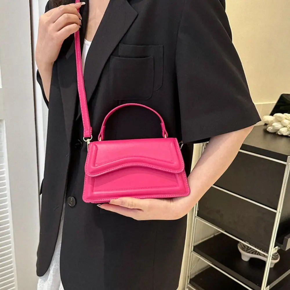 Sac messager en cuir PU pour femme, sac à main solide, sac à bandoulière pour femme, sac à main pour document, loisirs, initié, mode chaude