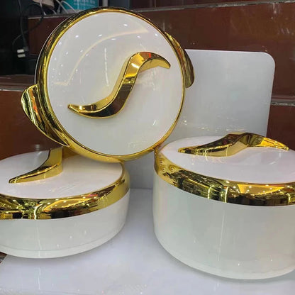 1.5/2/2.5L 3 pièces ensemble marmite alimentaire Pot boîte à déjeuner pour aliments chauds et froids Pot isolé thermique pour mariage fête de famille événement du Ramadan