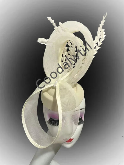 Plume Derbr Fascinator chapeaux femmes Vintage église pilulier casquette bandeau dames élégant Cocktail Kentucky casque Fascinators