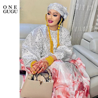 Robe de mariée traditionnelle africaine Dashiki, bassin, imprimé original, Bazin Riche Boubou, robe parfumée, nouvelle collection 2025