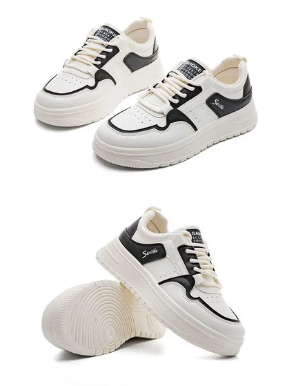 Chaussures de sport à lacets pour femmes, baskets athlétiques, chaussures à plateforme montante, qualité originale, mode 2024