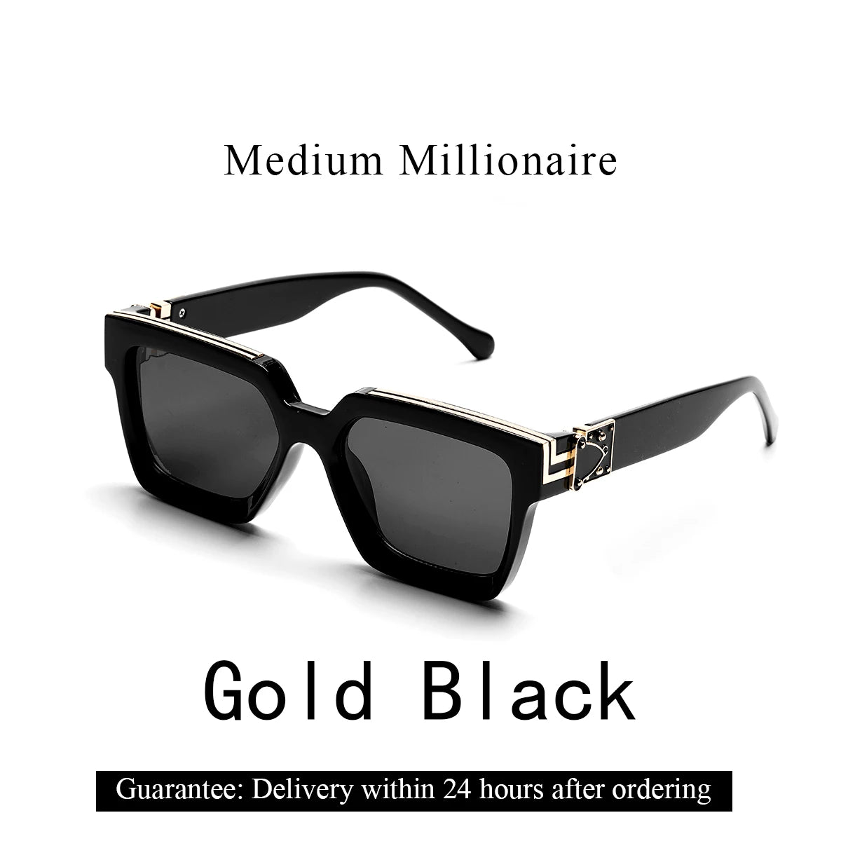 Ruiao rétro noir millionnaire nuances lunettes de soleil de luxe 2025 pour hommes concepteur célèbre marque carré lunettes de soleil homme femmes lunettes de soleil