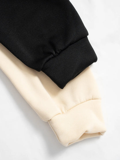 veste sport deux pièces ample pour femmes, ensemble assorti, survêtement à capuche, fermeture éclair bloquée, vêtements d'extérieur courts, pantalon Cargo avec cordon de serrage, automne hiver