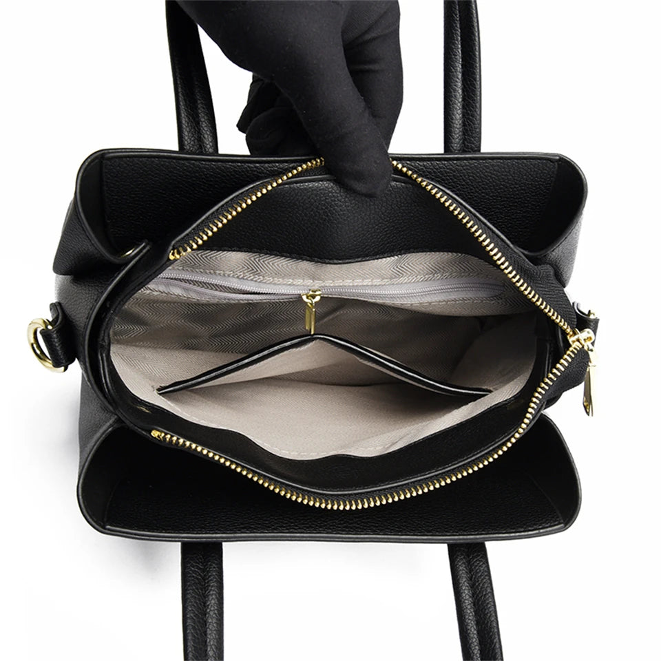 Sacs à bandoulière en cuir de grande capacité pour femmes, sacs à main de créateurs de marque, sacs à main de messager vintage, nouveau, 2024